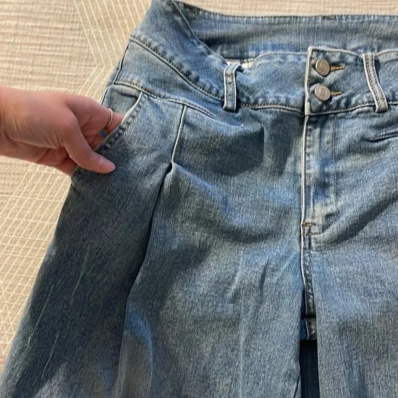 Bohme Vera Wide Leg Barrel Jeans Women's S Light Wash High Rise Baggy Loose Boho - Picture 9 of 13